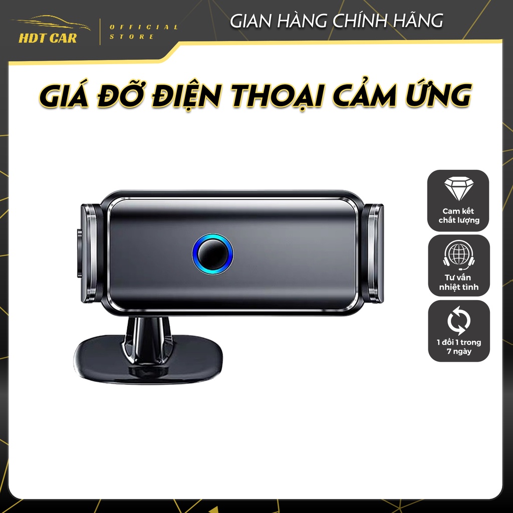 Giá đỡ điện thoại trên ô tô, kẹp điện thoại ô tô cảm ứng xoay 360 độ cao cấp - BH 6 tháng