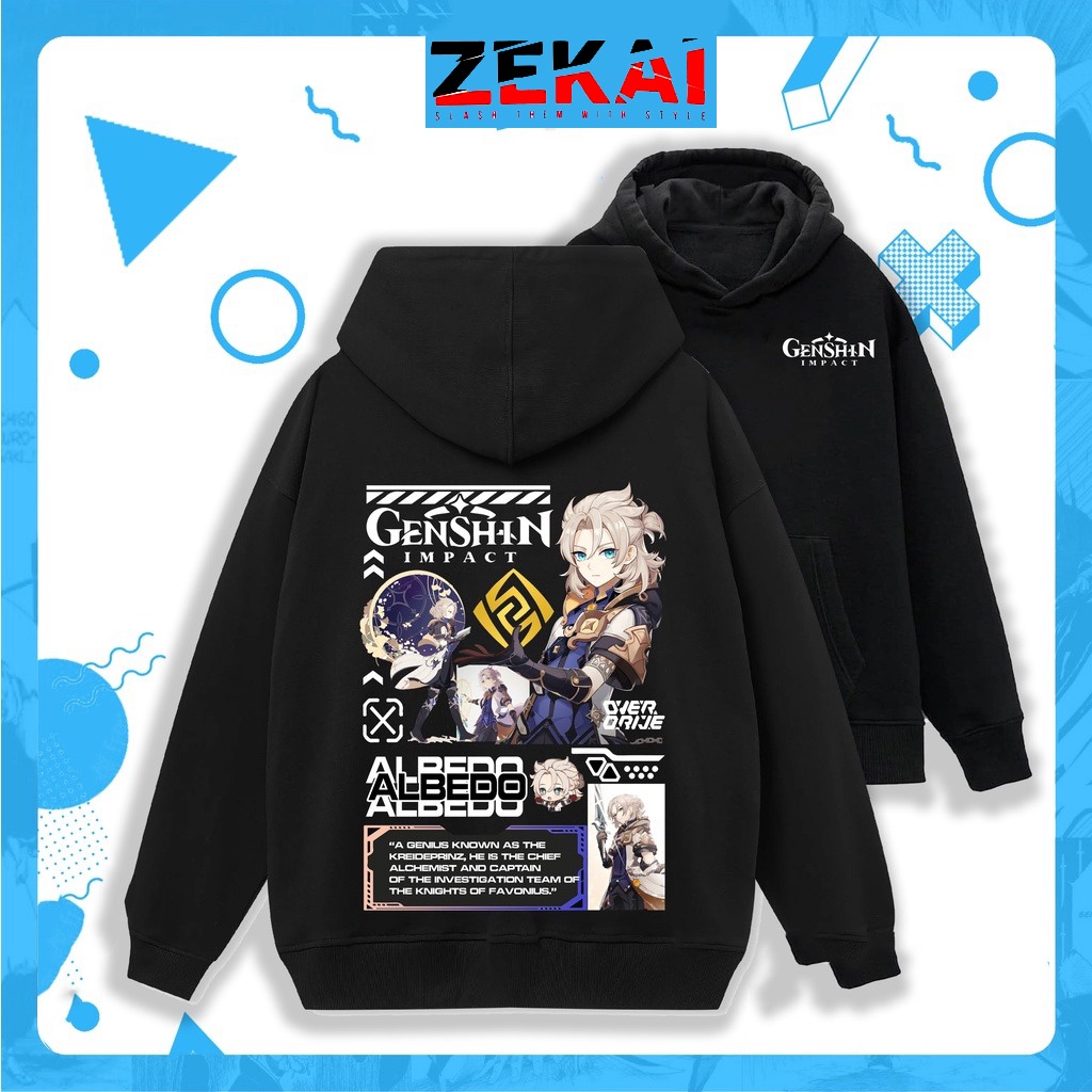 BST Áo Hoodie Game Genshin Impact - 9 Mẫu in hình Xiao - Raiden - Yae - Ganyu