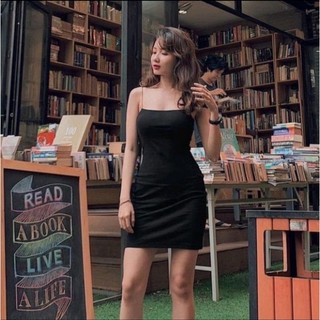 Đầm 2 dây ôm body sợi mảnh,váy sợi bún,tôn dáng,sexy,style ulzzang,giá rẻ XUONGMAYHOANGHA