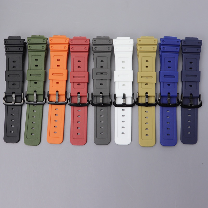 Dây Đeo Cao Su Chống Nước 16mm Cho Đồng Hồ Cassio g-shock GWM5610 DW-5600 dw6900