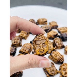 Mặt dây chuyền phật A Di Đà phong thủy đá mắt hổ