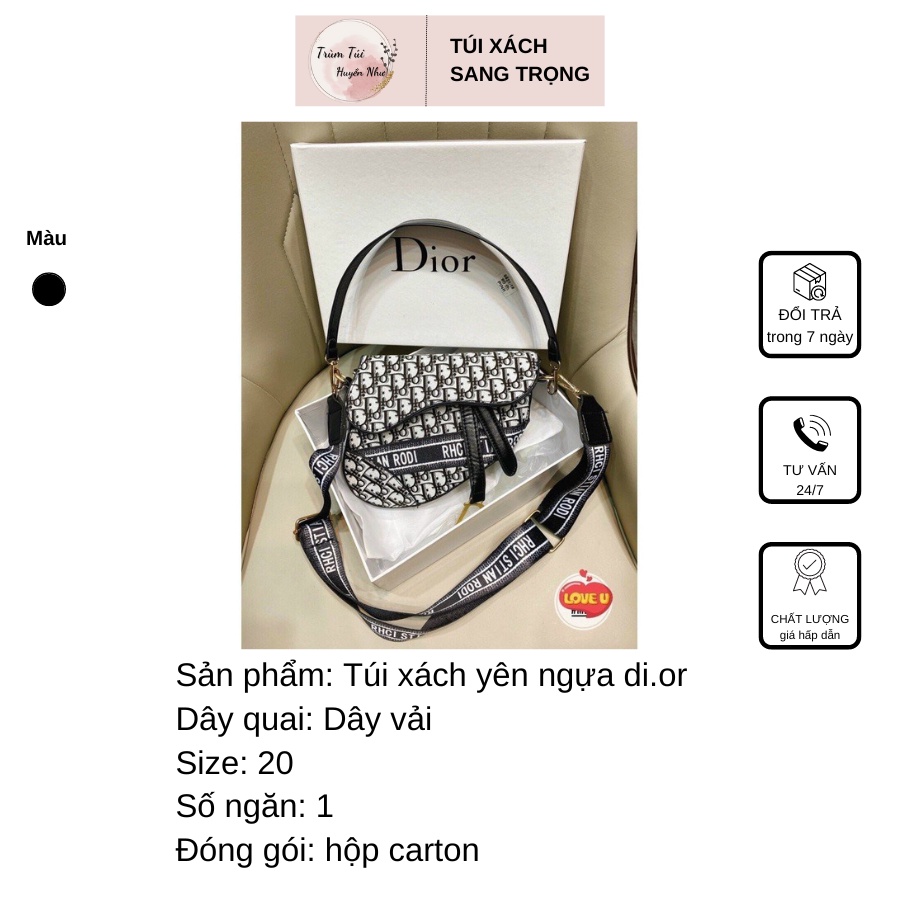 Túi Yên Ngựa Di.OR Họa Tiết Sang Trọng Hot Trend Cao Cấp Cho Nữ - Túi Xách Nữ Di.OR Yên Ngựa