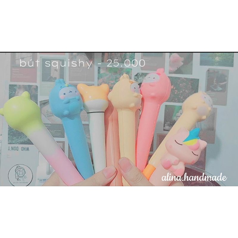 bút squishy siêu xinh, siêu nhiều mẫu mã, mềm, thơm, chậm tăng.