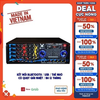 Amply Bluetooth Karaoke Ampli Gia đình 16 sò lớn Cali DY PRO - 999D tích hợp lọc xì