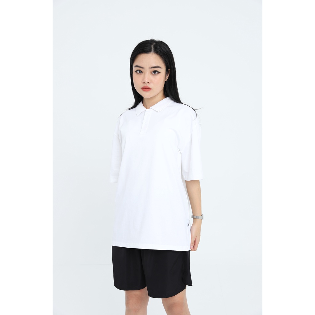 Áo polo unisex trơn basic phong cách Hàn Quốc nam nữ mặc cực chất