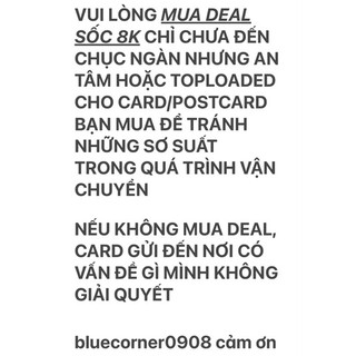 (KHÔNG XÁC NHẬN TIN NHẮN, KHÔNG GỬI HÀNG) Ảnh card Taehyung V BTS dicon