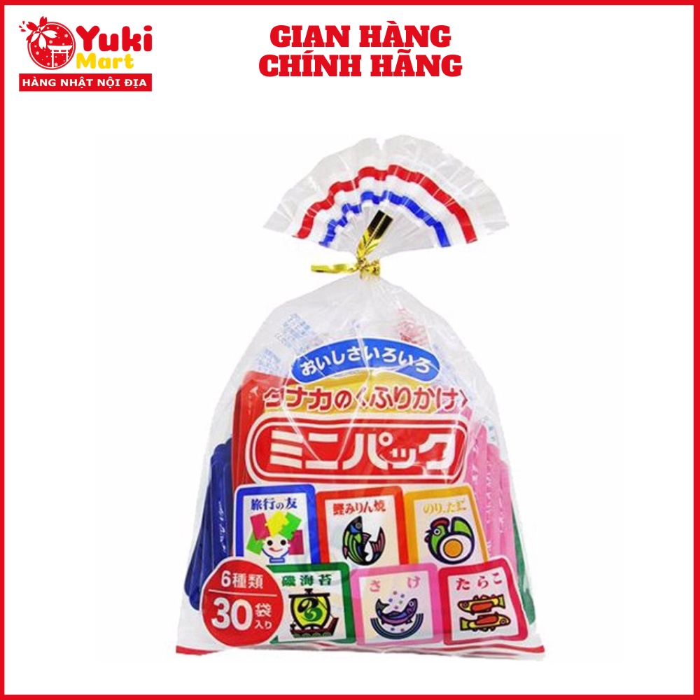 Gia vị rắc cơm Tanaka 30 gói ( 6 vị)