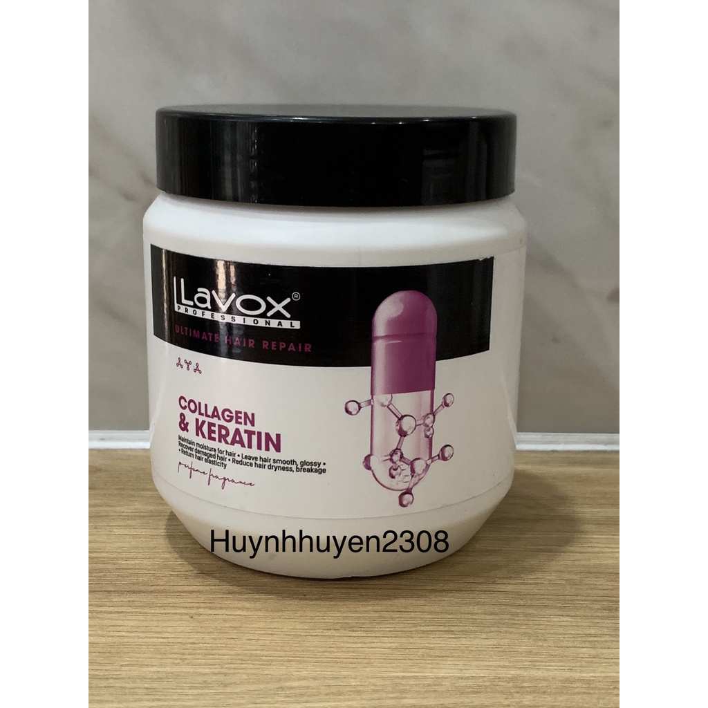Hấp dầu phục hồi tóc Collagen_Nano Lavox_500ml.