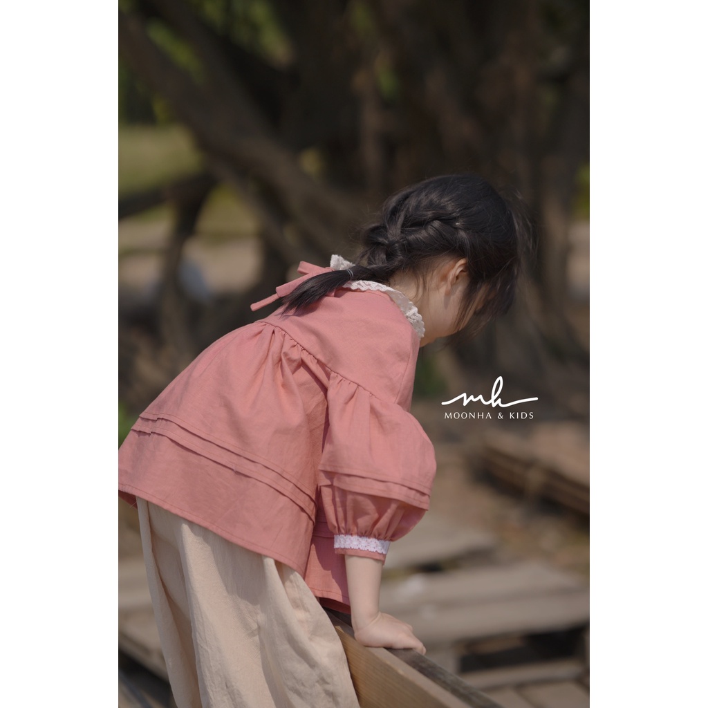 Áo tay phồng bé gái linen | Julia by Moon Ha & Kids