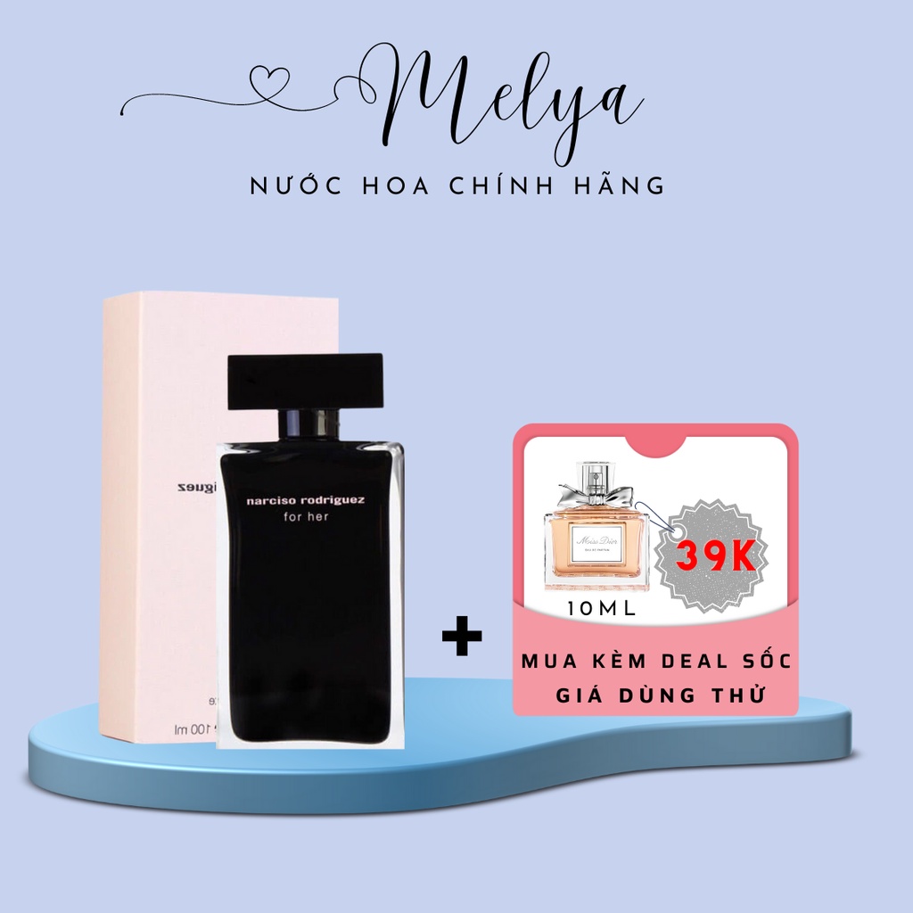 Nước Hoa Nữ Narciso Rodriguez for Her Eau de Toilette Màu Đen, 100ml- Hàng có Sẵn.