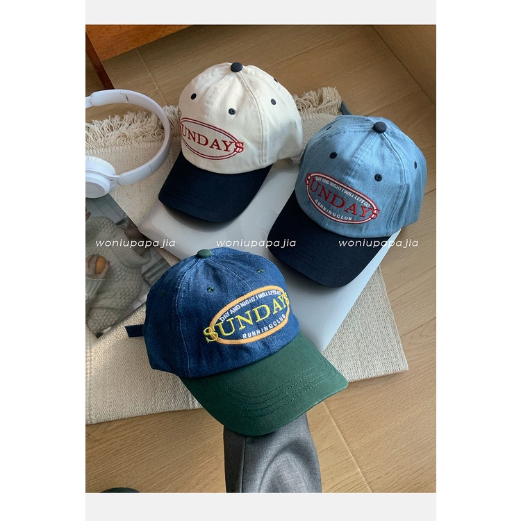 Mũ Lưỡi Trai Denim Chống Nắng Thêu Chữ AYS Nhiều Màu Sắc Đa Dạng Cho Nam Và Nữ