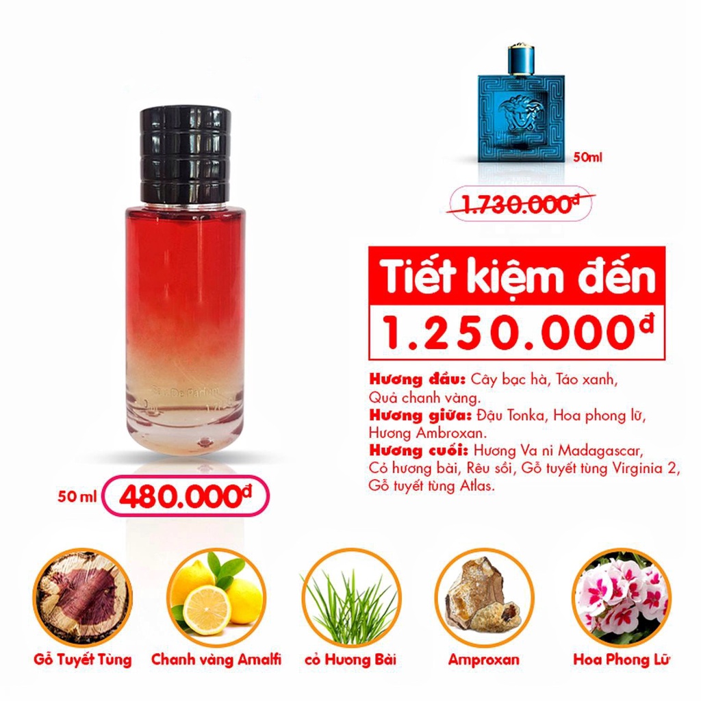 NƯỚC HOA UNI 212 XECXY 50ML NGỌT NGÀO CÁ TÍNH