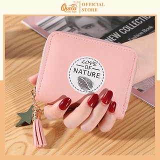 Ví Ngắn Nữ Cầm Tay LOVE OF NATURAL Khóa Kéo Cực Đẹp