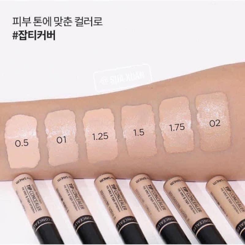 Che Khuyết Điểm The Saem Cover Perfection Tip Concealer SPF28/PA++