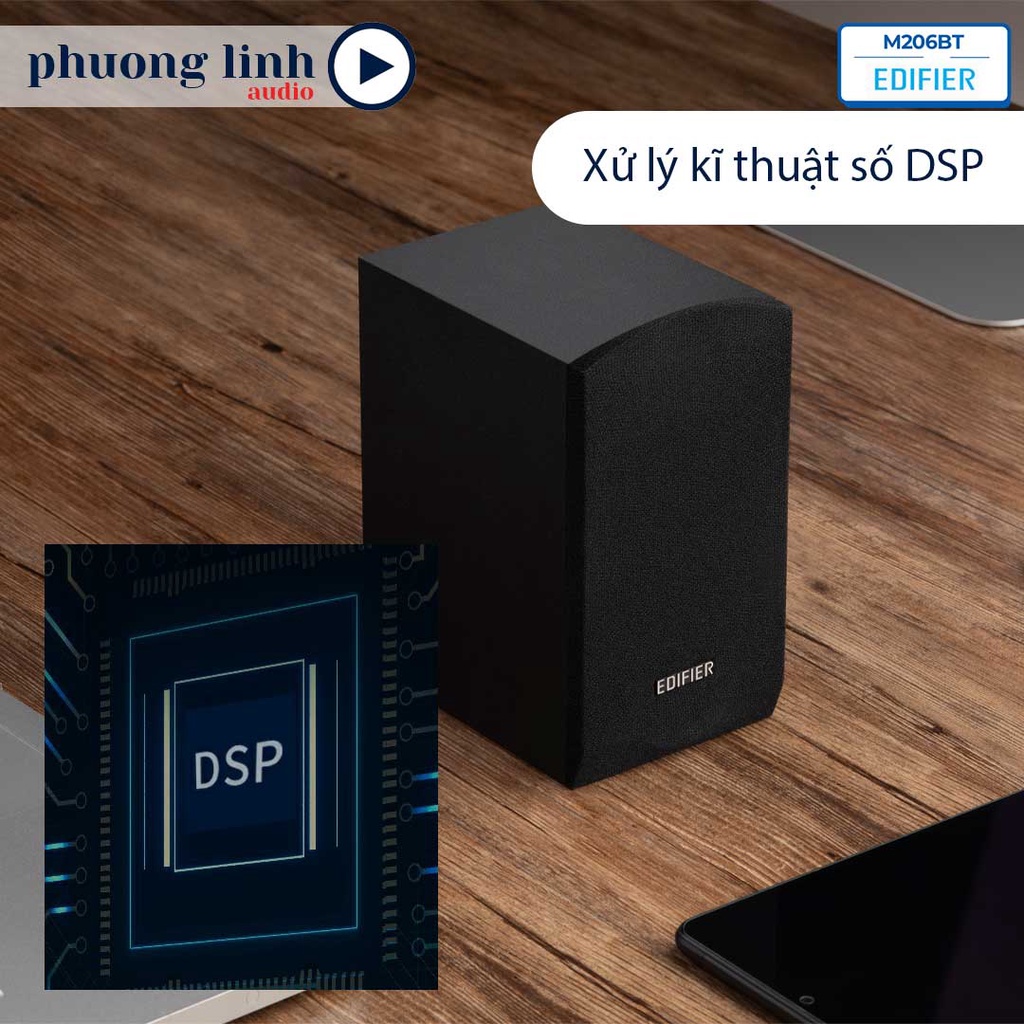Loa bluetooth Edifier M206BT kết nối máy tính Công suất 34W Cổng AUX và USB Bass driver 5 inch Hàng chính hãng
