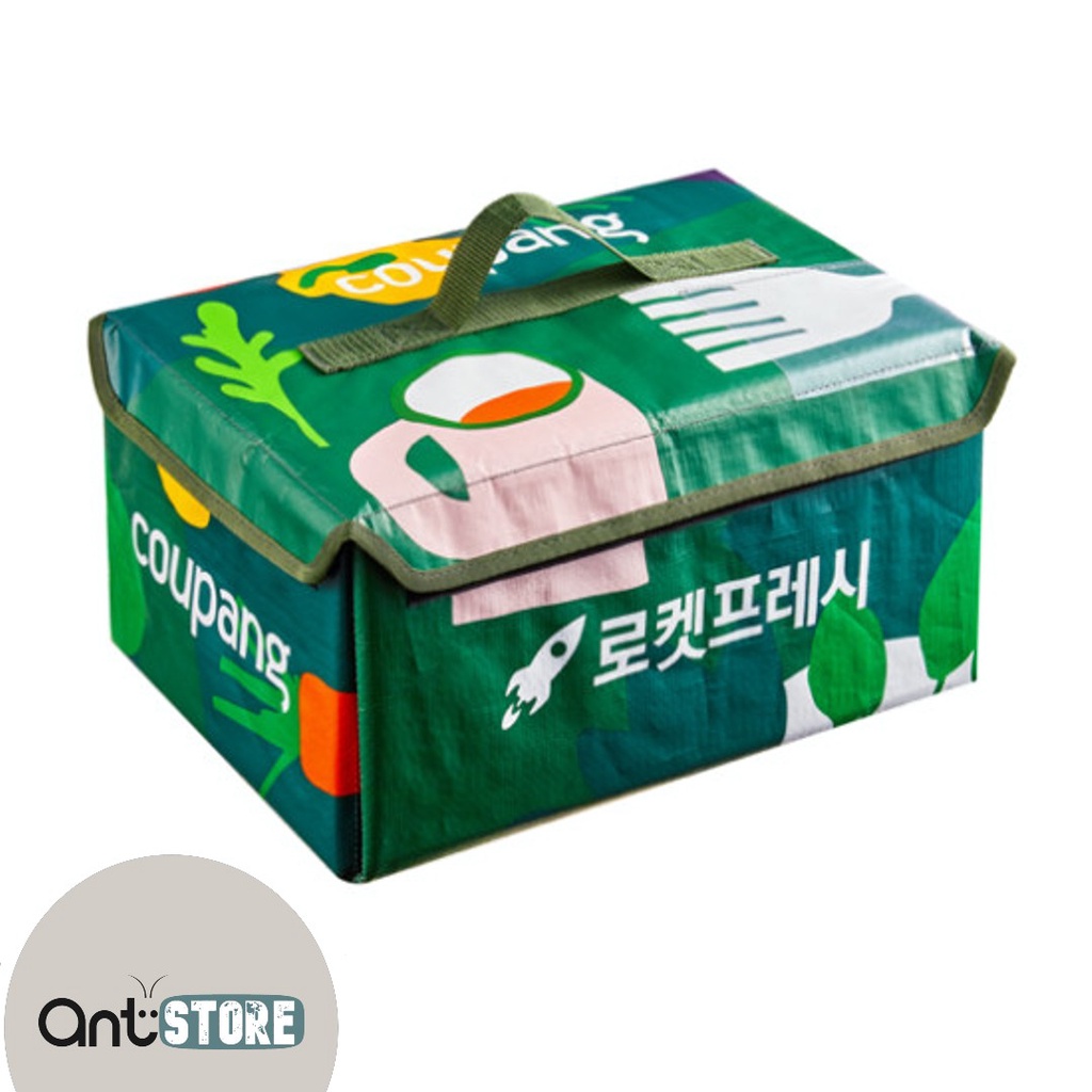 Túi giữ nhiệt gấp gọn xuất Hàn, thùng gấp gọn đựng thực phẩm khi đi cắm trại