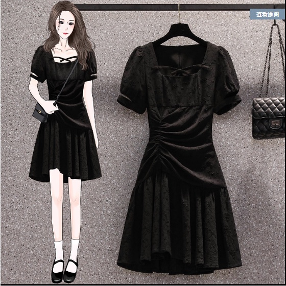 🌸Hàng Order🌸Váy Đầm Bigsize In Hoa Nổi Nhún Hông Chân Váy Xếp Ly Cách Điệu Trẻ Trung Nữ Tính🌸Hàng Quảng Châu