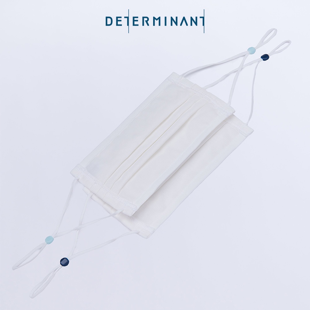 Combo 02 khẩu trang vải kháng khuẩn DETERMINANT - DET30™ màu White