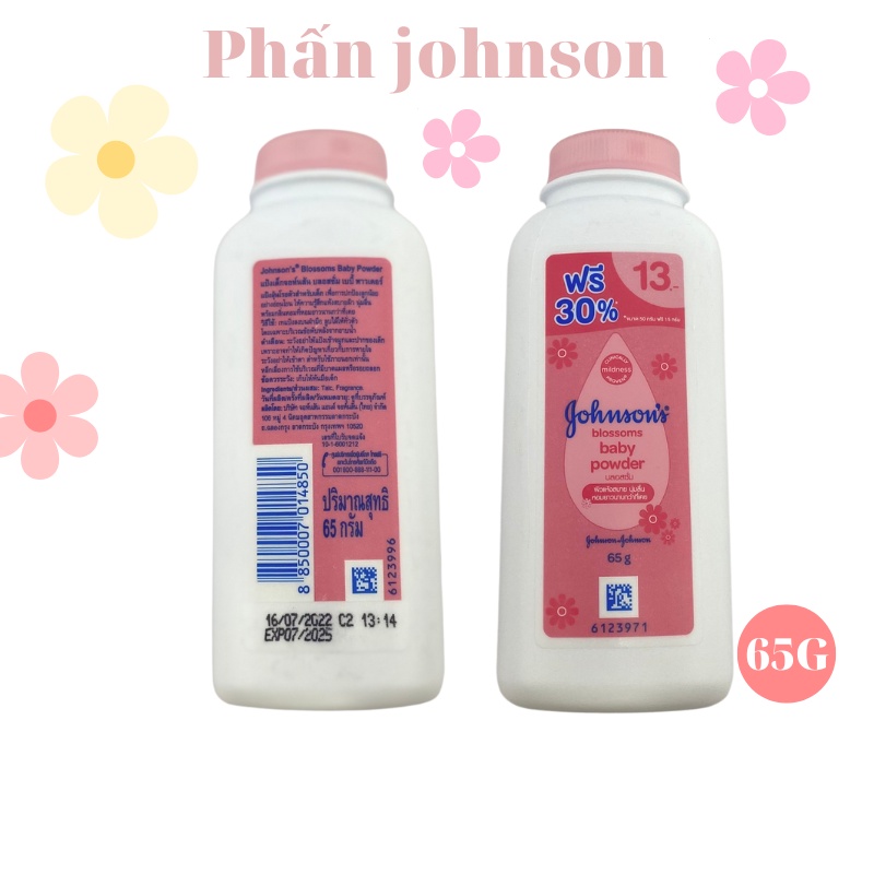 Phấn rôm Johnson's Baby powder 65g hương hoa cho bé