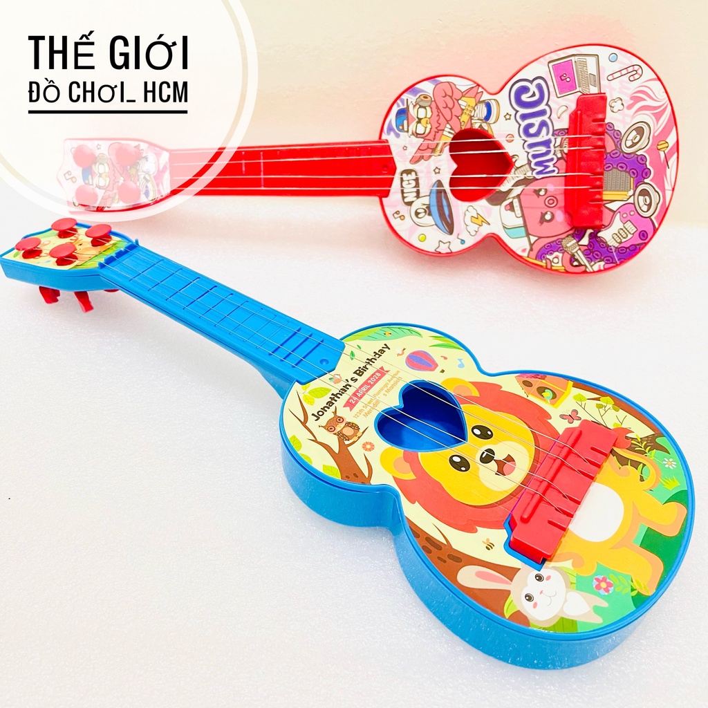 [MỚI - ĐẸP - 50 CM] Đồ chơi trẻ em đàn guitar hình chú vịt vàng dễ thương dành cho bé thích âm nhạc, ca hát, đàn ghita