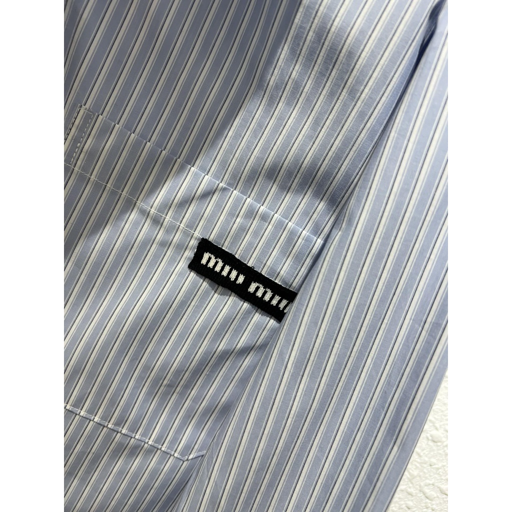 Áo sơ mi dài tay nữ Miu Miu phong cách trẻ trung, thanh lịch