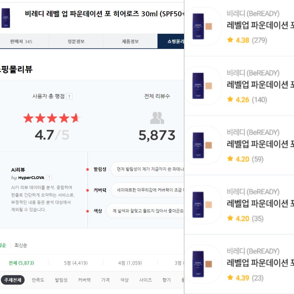 Amorepacific Be Ready kem nền nam Blue Foundation SPF27 PA ++ 35ml