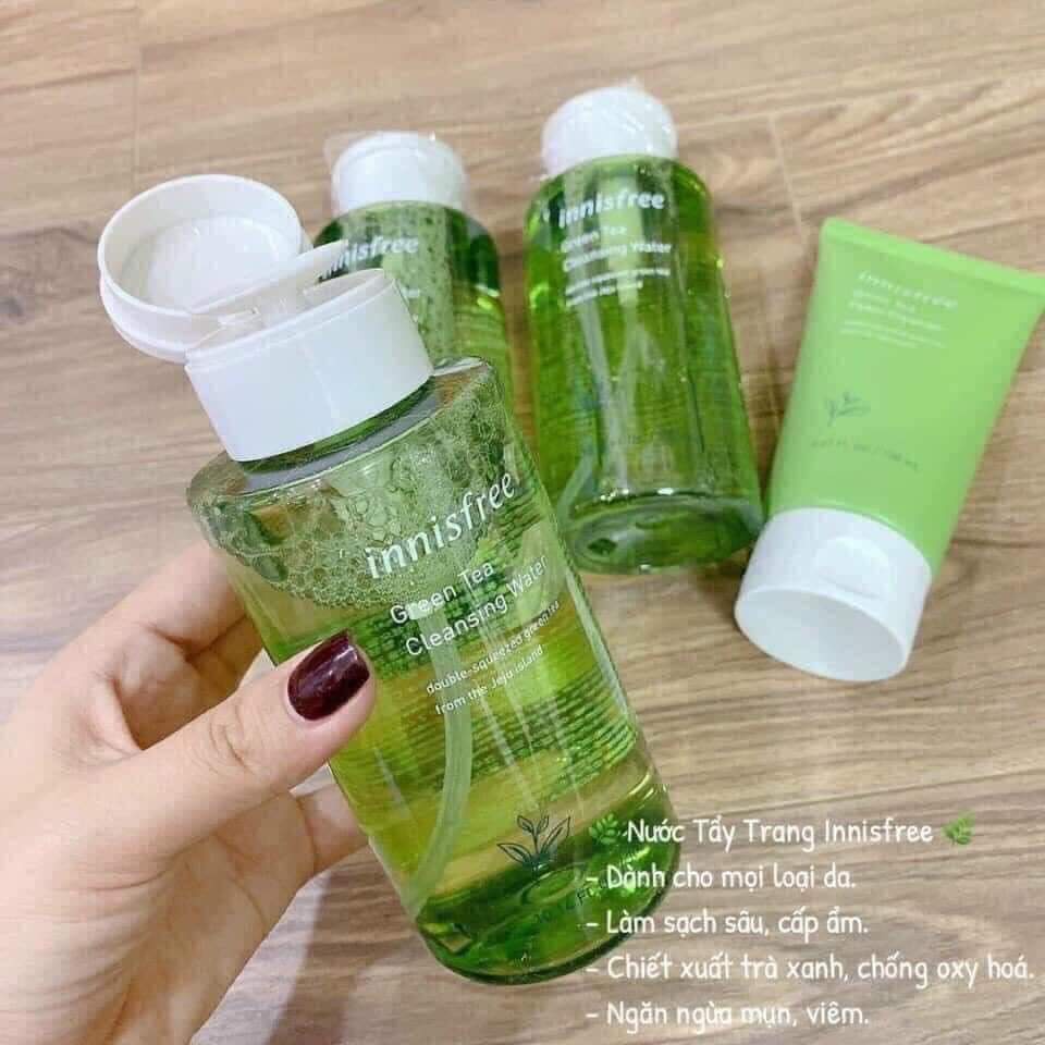 Nước tẩy trang trà xanh INNISFREE GREEN TEA CLEANSING 300ML