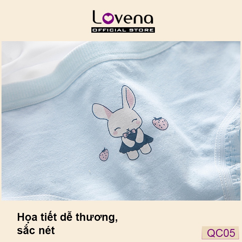 Quần Lót Cute Nữ Cotton Kháng Khuẩn Lovena QC05
