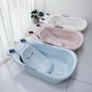Chậu tắm Ếch cao cấp cho bé có van thoát nước (kt 85*50*32cm)