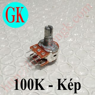 Chiết áp 100k kép trơn