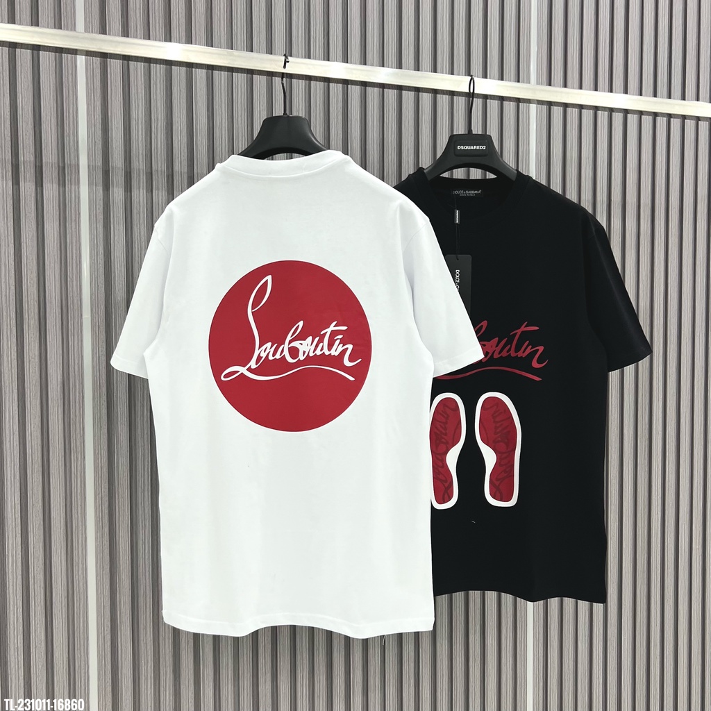 🔥Hot🔥Áo thun Louboutin in hình đế giày thiết kế hot trend Nam nữ New 2023