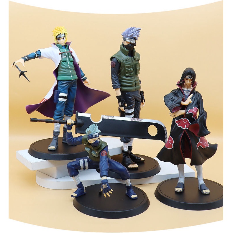 Mô hình Naruto chibi nhân vật Naruto Sasuke Sakura Gaara Itachi Kakashi Hinata Jiraira thế hệ 4 Figure Anime Naruto