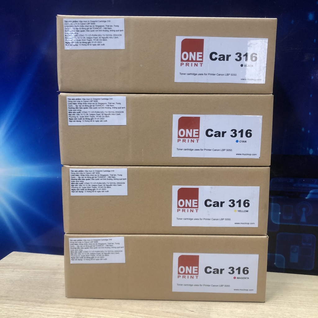 Hộp mực máy in màu laser Canon LBP 5050  - Cartridge 316 B/M/C/Y
