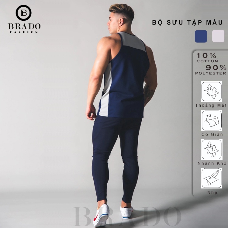 Áo Thun Ba Lỗ Nam Thể Thao, Tập Gym LYFT-A01BL