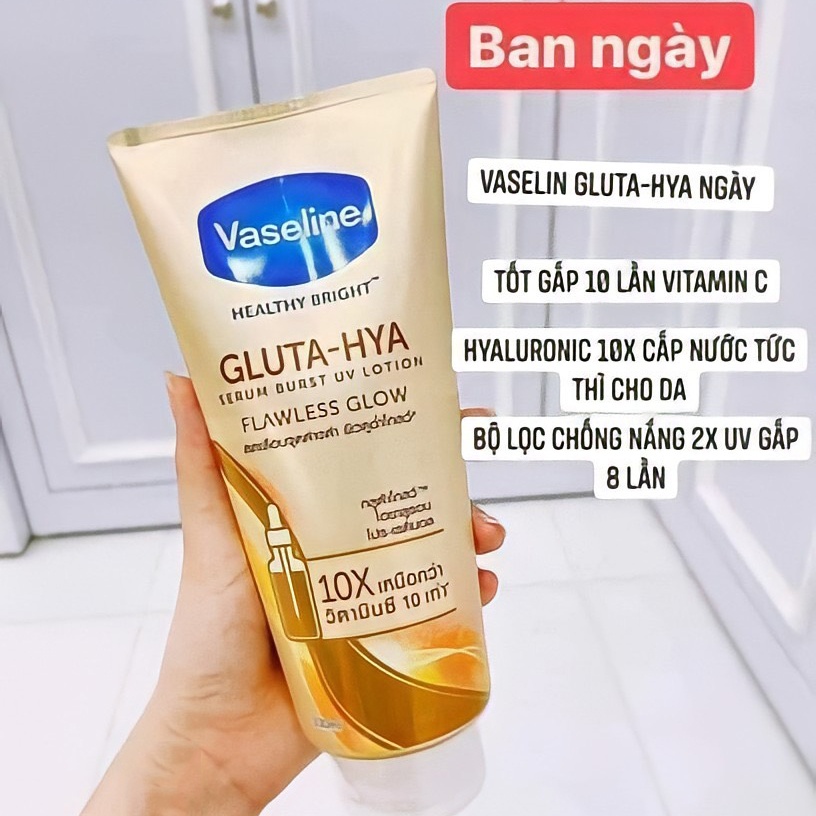 Sữa dưỡng thể Siêu Trắng 70x Collagen Vaseline Gluta Hya Pro Age Restore 70X Trắng Da Chống Lão Hóa