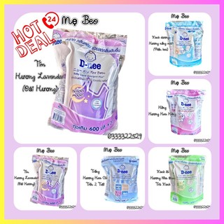 [combo 3 túi ] Nước Giặt Dnee nội địa Cho Bé Sơ Sinh 2 in 1 (Túi 600ml x3 ) Thái Lan