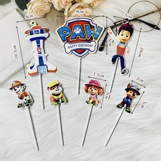 Set cắm đội chó cứu hộ Phụ kiện bánh kem