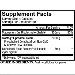 Codeage Liposomal Magnesium Glycinate 240 Viên