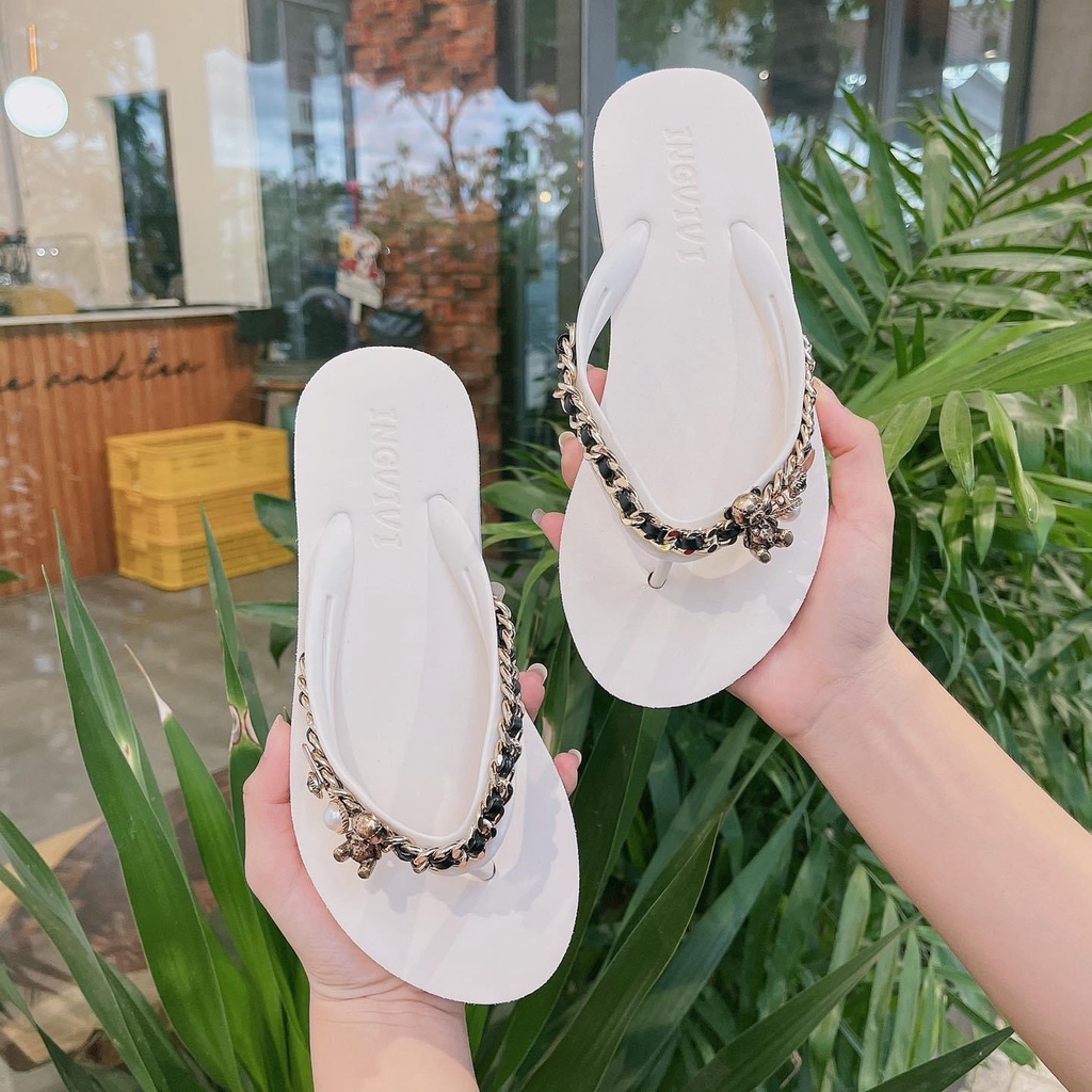 DÉP KẸP GẤU ĐÁ XANH