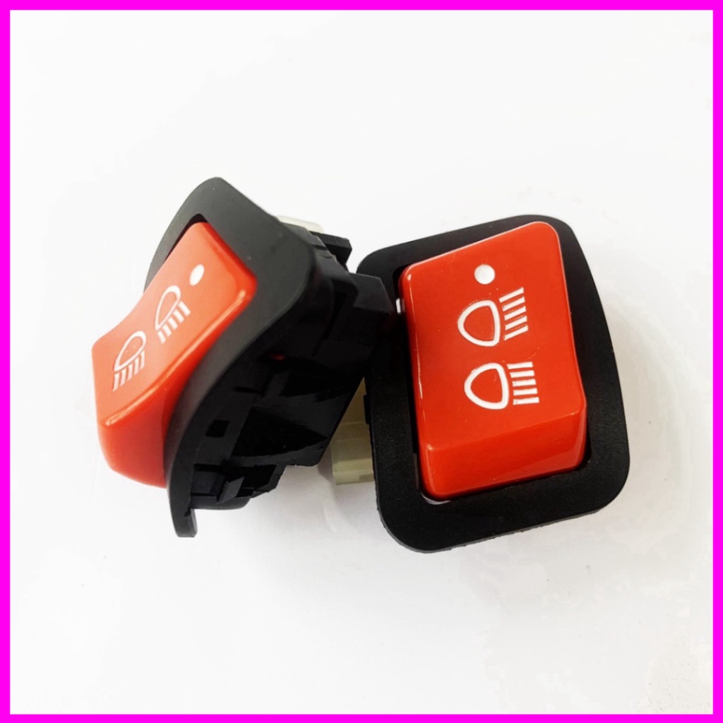 Công tắc tắt đèn pha cos cho các dòng xe wave 110, rsx 110, blade, vision 2023, Lead 2023, future Loại Chân Đồng Màu Đỏ
