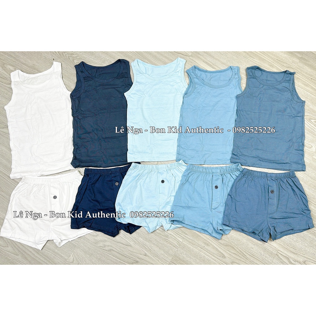 [FORM NHỎ] Set 5 quần Boxer hoặc 5 áo  (TÁCH TỪ SET 10) GEOGRE_UK sz 1.5-2y đến 14-15y