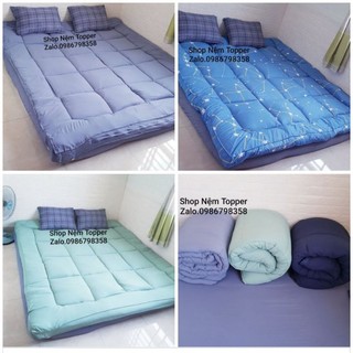 Nệm TOPPER / Nệm chần bông mềm  trải sàn ngủ gấp gọn.