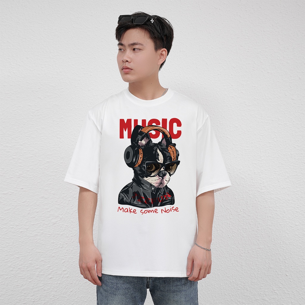 Áo Thun Unisex Noise TEEFUN (Có size trẻ em, Tay ngắn và Tay lỡ) Cotton 007