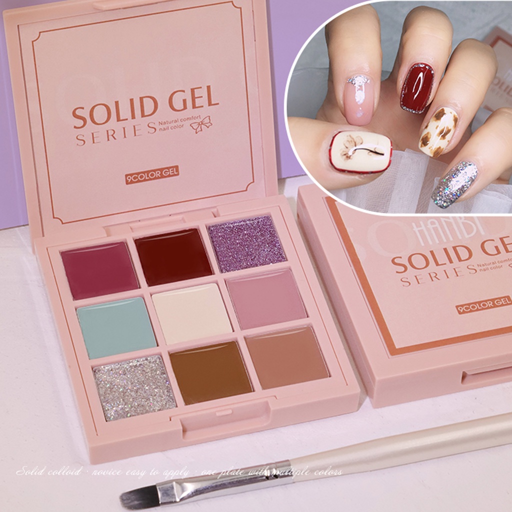 9 màu bóng mắt rắn đĩa keo tranh sơn dầu keo lưới đỏ bóng mắt đĩa rắn Series