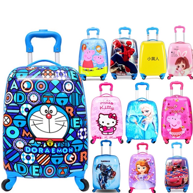 Vali kéo du lịch cho bé in 2 mặt hàng loại 1 đủ mẫu mới nhất thích hợp với trẻ em 18inch