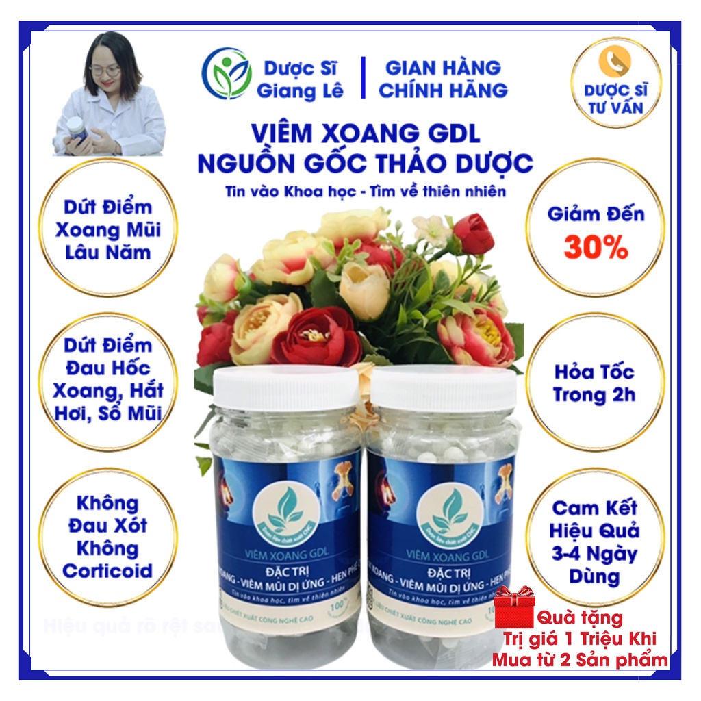Viên Xoang Mũi GDL duocsy_giangle Chiết Xuất TỪ THẢO DƯỢC. Xoang Mũi Dị Ứng Dùng Nhiều Cách Mà Chưa Hiệu Quả