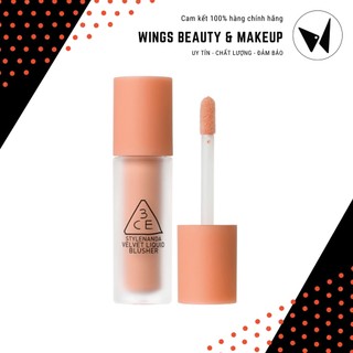 3ce - kem má hồng velvet liquid blusher