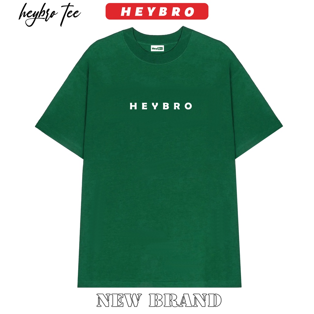 Áo thun nam nữ local brand HEYBRO basic TEE phom rộng tay lỡ phong cách GenZ