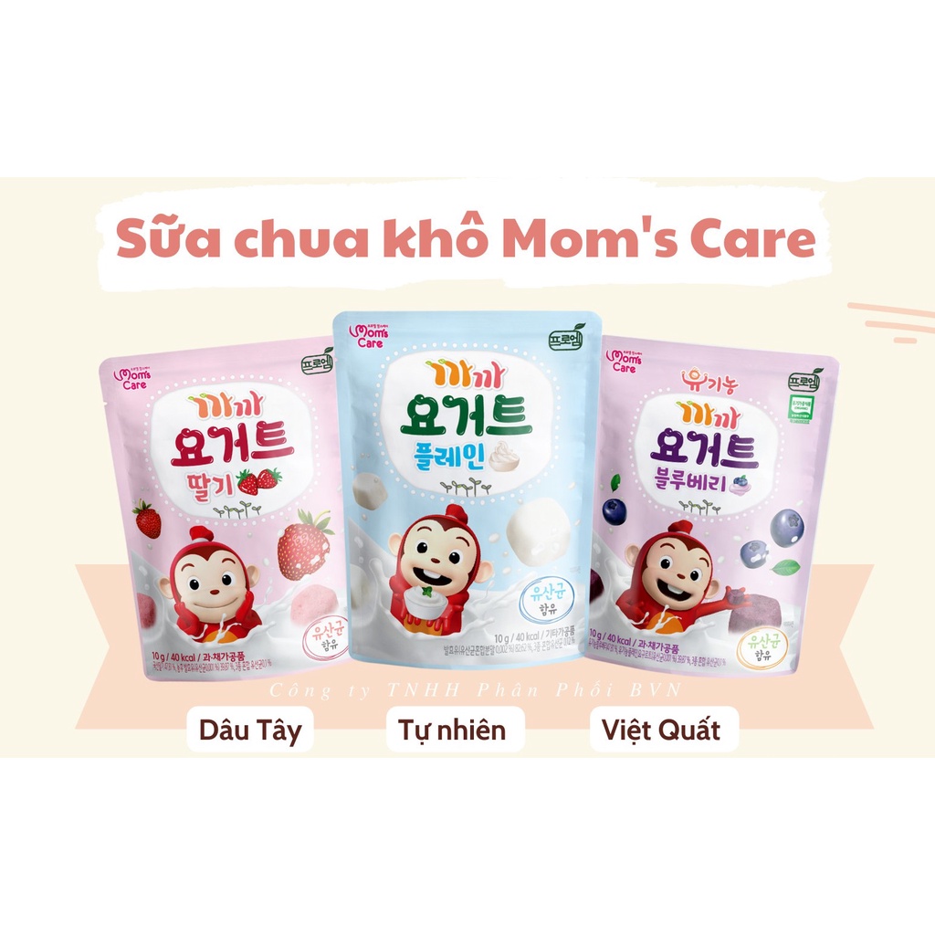 Sữa chua khô Mom s Care Hàn Quốc cho bé 8m+ T8 2024