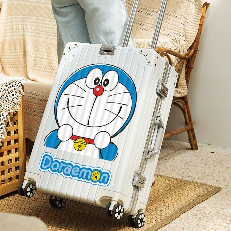 Nhãn Dán Trang Trí Va Li Kéo / Hành Lý Cỡ Lớn Chống Thấm Nước Hình Doraemon Dễ Thương